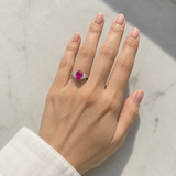 Cargar imagen en la galería, Anillo Cristal Magenta