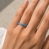 Cargar imagen en la galería, Anillo Azul Cielo y Cristales