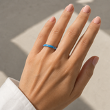 Cargar imagen en la galería, Anillo Azul Cielo y Cristales