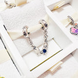 Cargar imagen en la galería, Charm Cadena De Seguridad Manos Con Estrella Azul