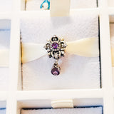Cargar imagen en la galería, Charm Flor Vintage Con Cristales