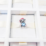 Cargar imagen en la galería, Charm Oso Navideño Con Estrella Azul