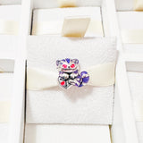 Cargar imagen en la galería, Charm Gato Cheshire Con Reloj