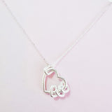 Cargar imagen en la galería, Collar Corazón Con Corazones Colgantes