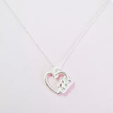 Cargar imagen en la galería, Collar Corazón Con Corazones Colgantes