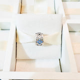 Cargar imagen en la galería, Charm Flor Azul Cristales Seguridad Pulsera