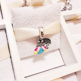 Cargar imagen en la galería, Charm Luciérnaga Azul Con Alas De Colores