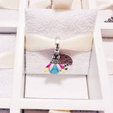 Cargar imagen en la galería, Charm Luciérnaga Azul Con Alas De Colores