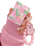 Cargar imagen en la galería, Funda Case AirPods Conejita y Flores Kawaii