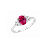 Cargar imagen en la galería, Anillo Cristal Magenta