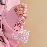 Cargar imagen en la galería, Funda Case AirPods Conejita y Flores Kawaii