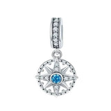 Cargar imagen en la galería, Charm Estrella Brújula Centro Azul Turquesa